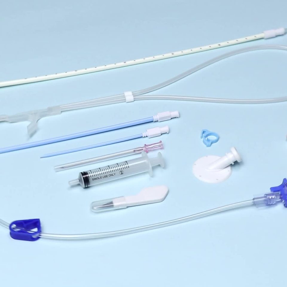 Medical supplies disposable high quality hospital surgery Malecot drainage catheter kit