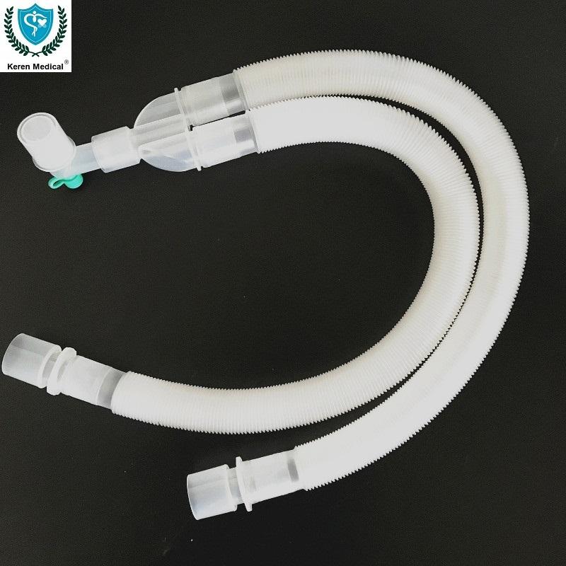 High Quality Disposable Anesthesia Breathing Circuit High Quality Hospital Supply 15mm 22mm EVA Medical Corrugated Tubing