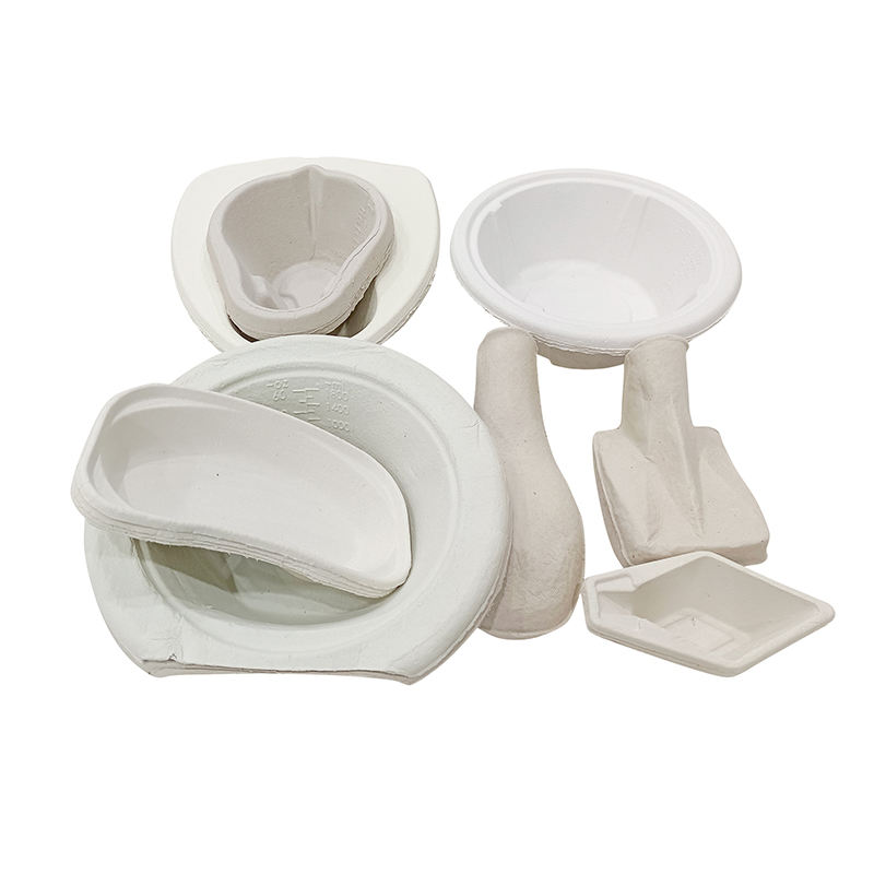 Hospital use safety biodegradable disposable kidney tray disposal pulp mold medical container paper pulp trays