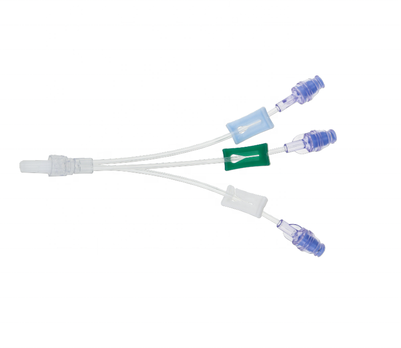 medical infusion set two way, three way extension tube