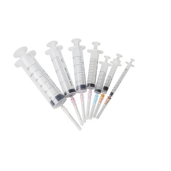 Medical disposables syringe with needle 0.5ml to 60ml for option