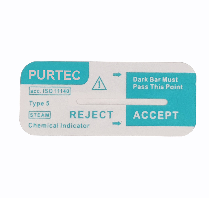 Disinfection Card Steam Autoclave Indicator Strip Type5 Class5 Chemical Indicator Sterilization Card