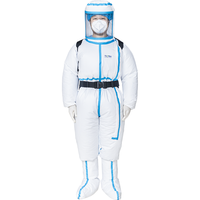 TUORen resistance positive pressure safety protective Disposable coverall