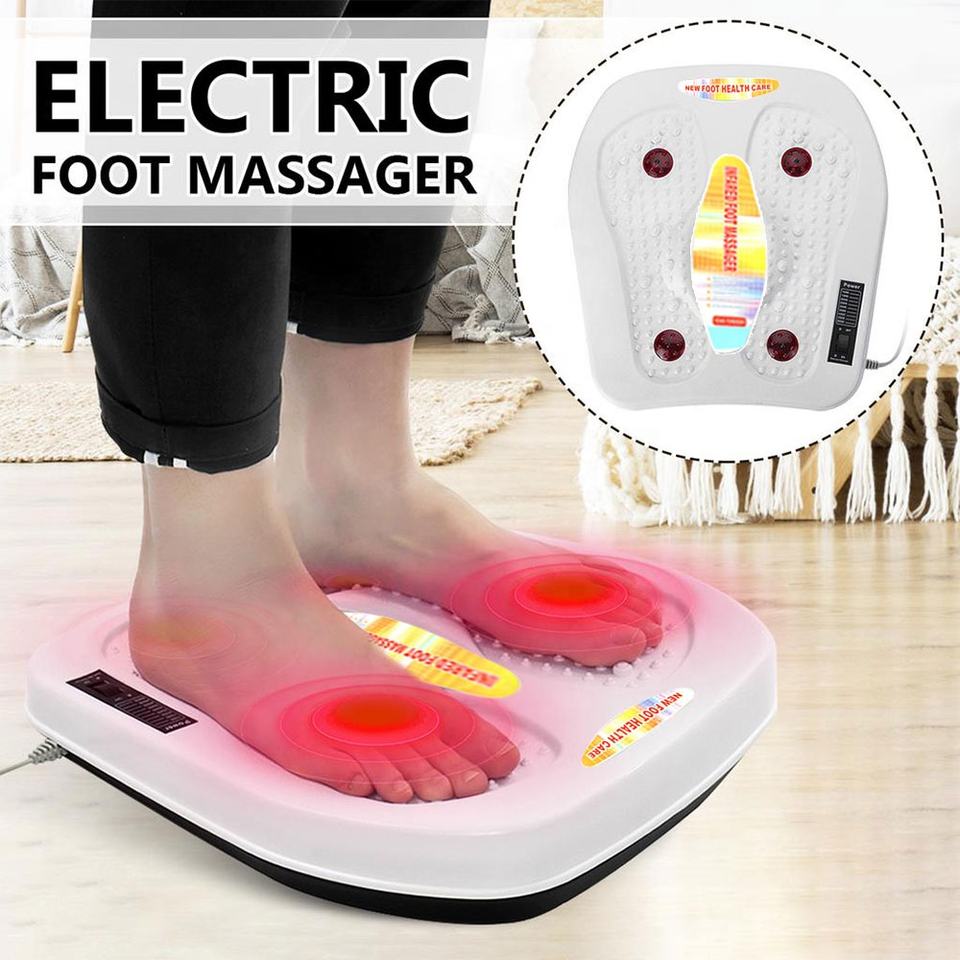 Private Label Feet Relaxation Vibrator Infrared Heating Vibration Acupuncture Electric Foot Massager