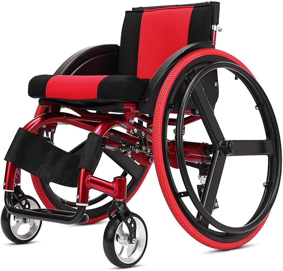 Leisure Style Sport Active Wheelchair Aluminium Alloy Shock Absorption Leisure Type Sports Wheelchair