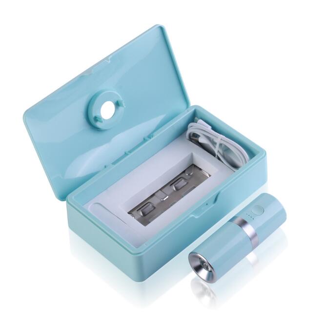 Blitzblue Multi-function USB Mobile Phone Sterilizer Portable Ultraviolet UVC Led Light Ozone Sterilization Box UV Sterilizer