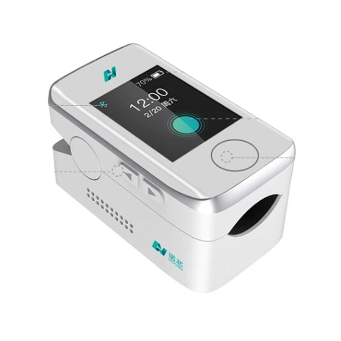 Non invasive blood glucose meter with finger clamp, no puncture needle for household use, high precision, no finger puncture, painless glucose meter