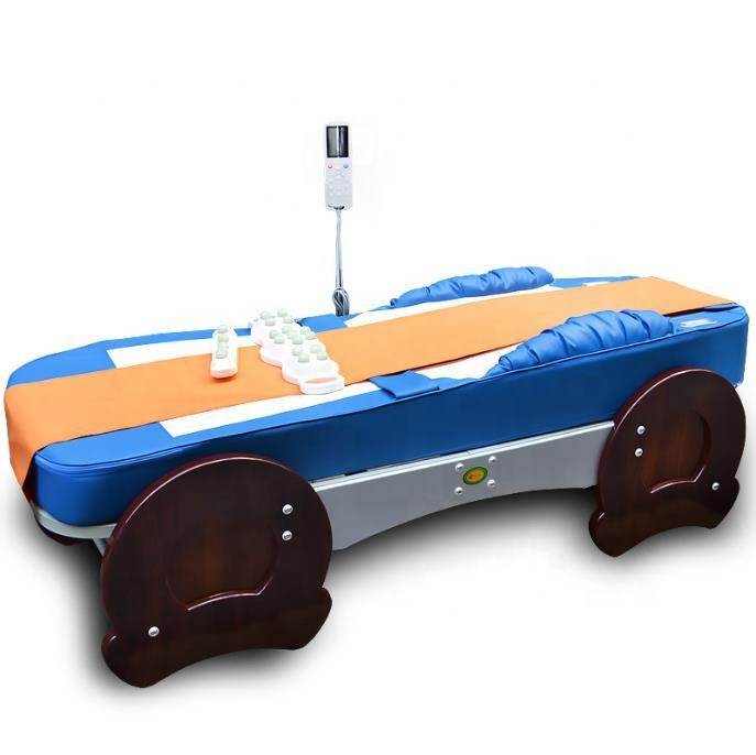 Multi-functional Wenyu massage bed for the elderly family spinal vertebrae jade electric massager table