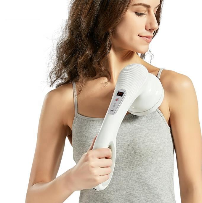 Wireless Multi-function Massager Thrive Massage Stick Hand-held Slimming Vibration Fat Pushing Machine Change Heads
