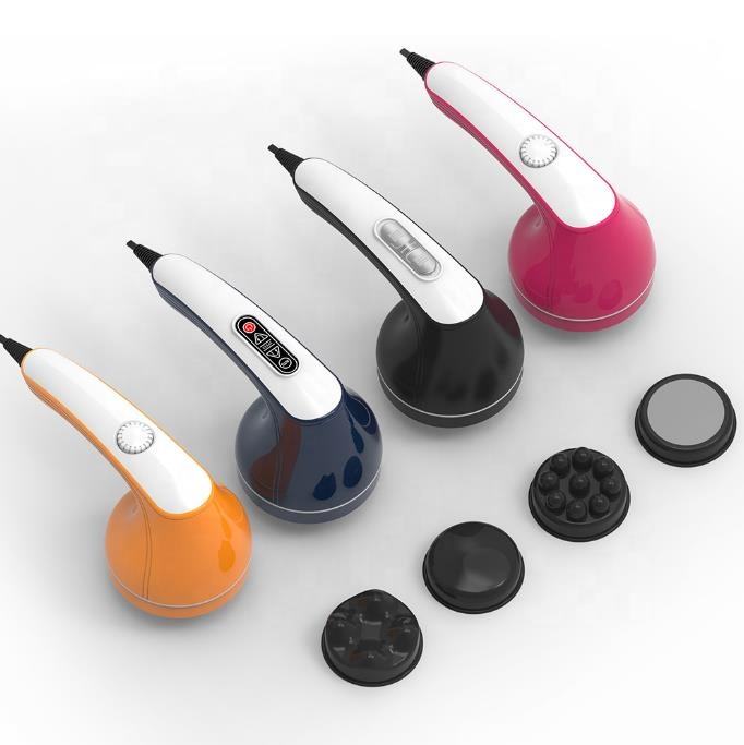 Electric Multi-function Massager Thrive Massage Stick Hand-held Slimming Vibration Fat Pushing Machine Change Heads