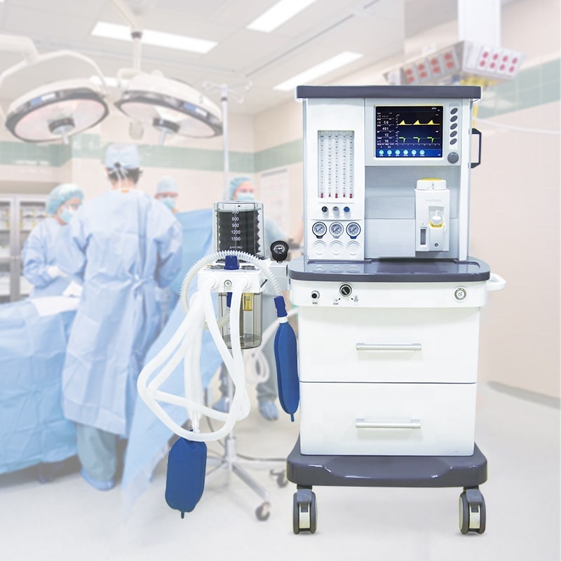 Anaesthesia/Anesthesic Machine 3 Level Alarm Medical ICU Hospital S6100 Gas Portable Anesthesia Machine with Vaporizer