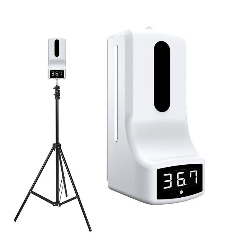 Body Temperature Test and Automatic Induction Detection Wash Free Hand Sanitizer dispenser Thermometer K9