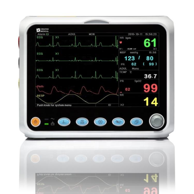 Medical Emergency Equipments 12 inches ICU Patients Monitors Hospital Multi Parameter Patients Monitors Price for ICU Use