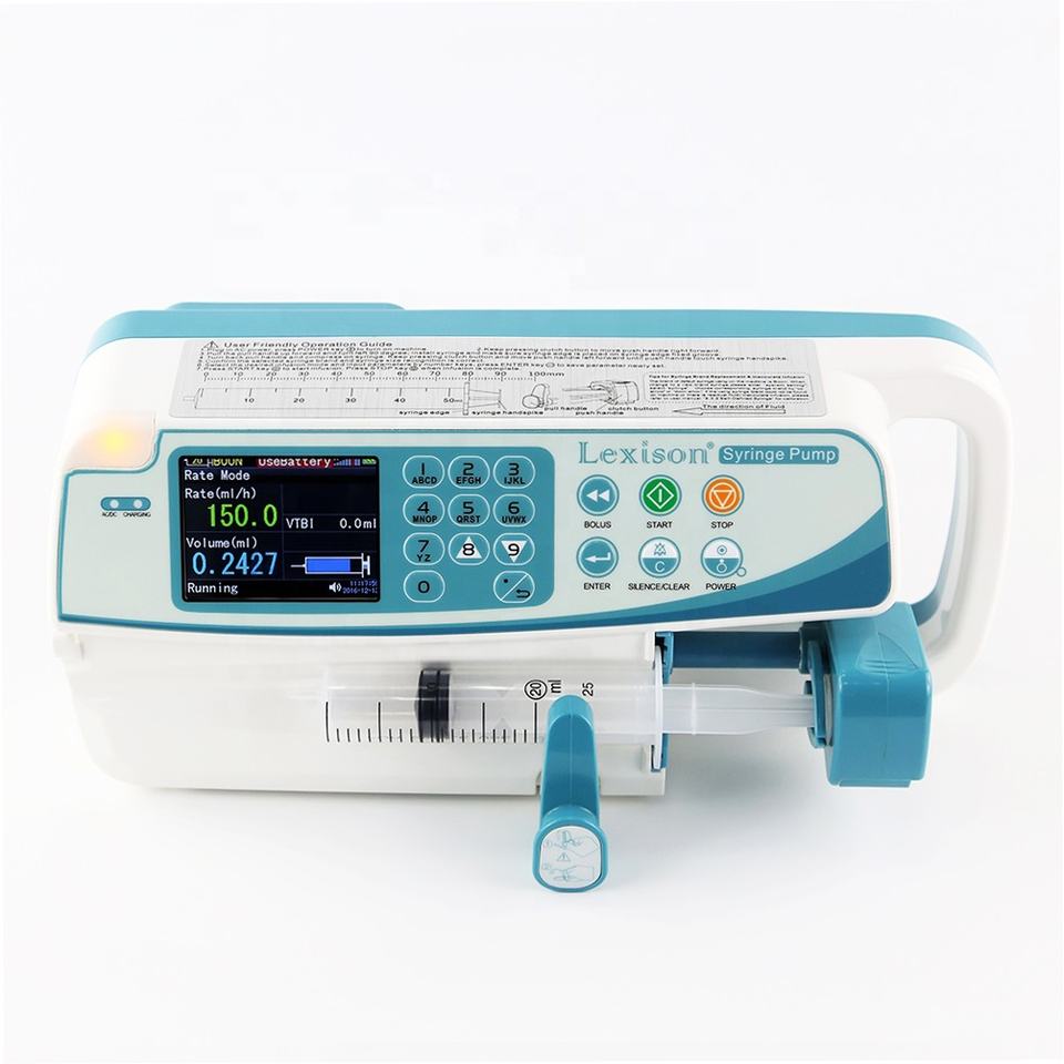 CE Approved Portable Electronic Syringe Pump PRSP-H4000 Special Designed for Patients in the ICU