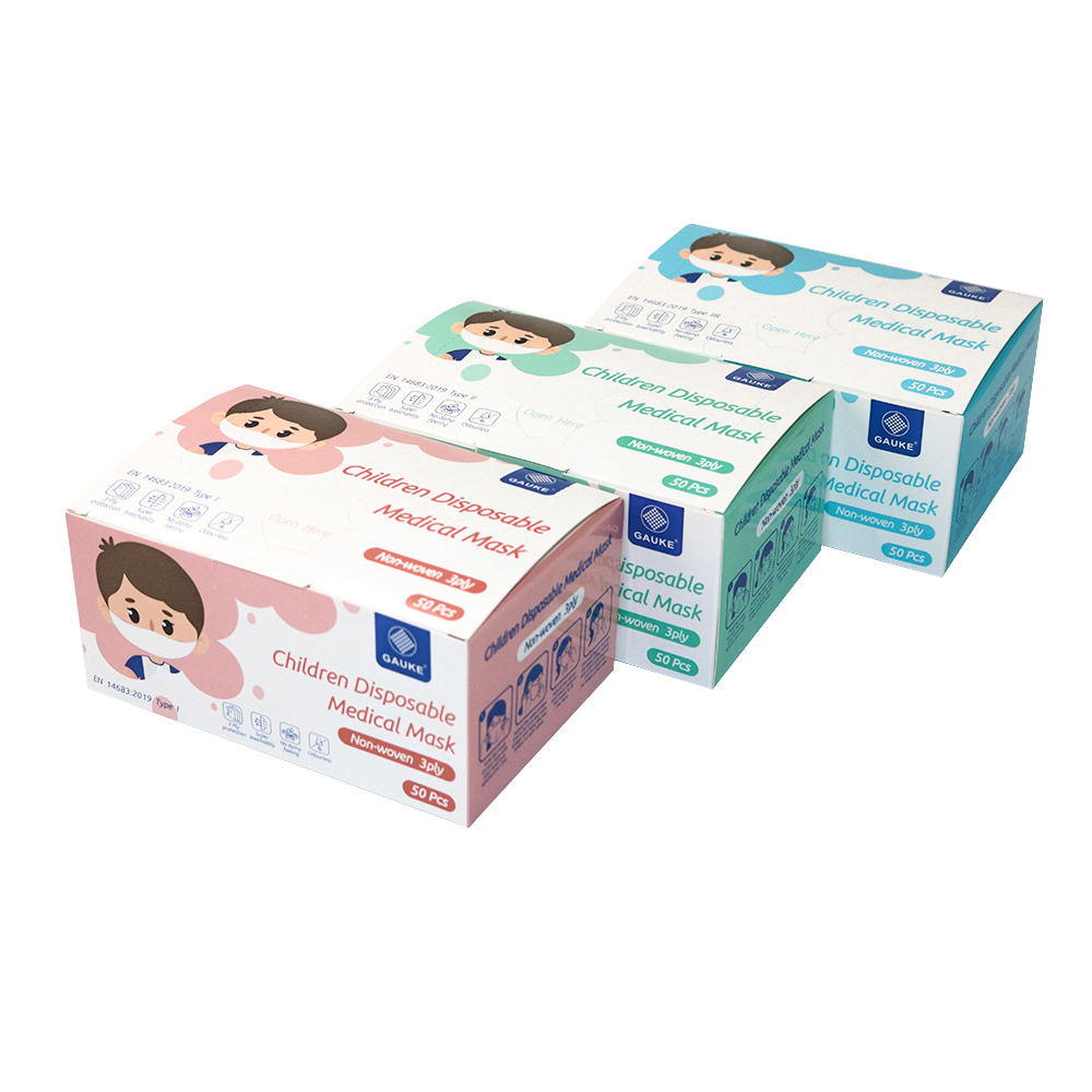 Medical 3ply non woven disposable kids children face mask