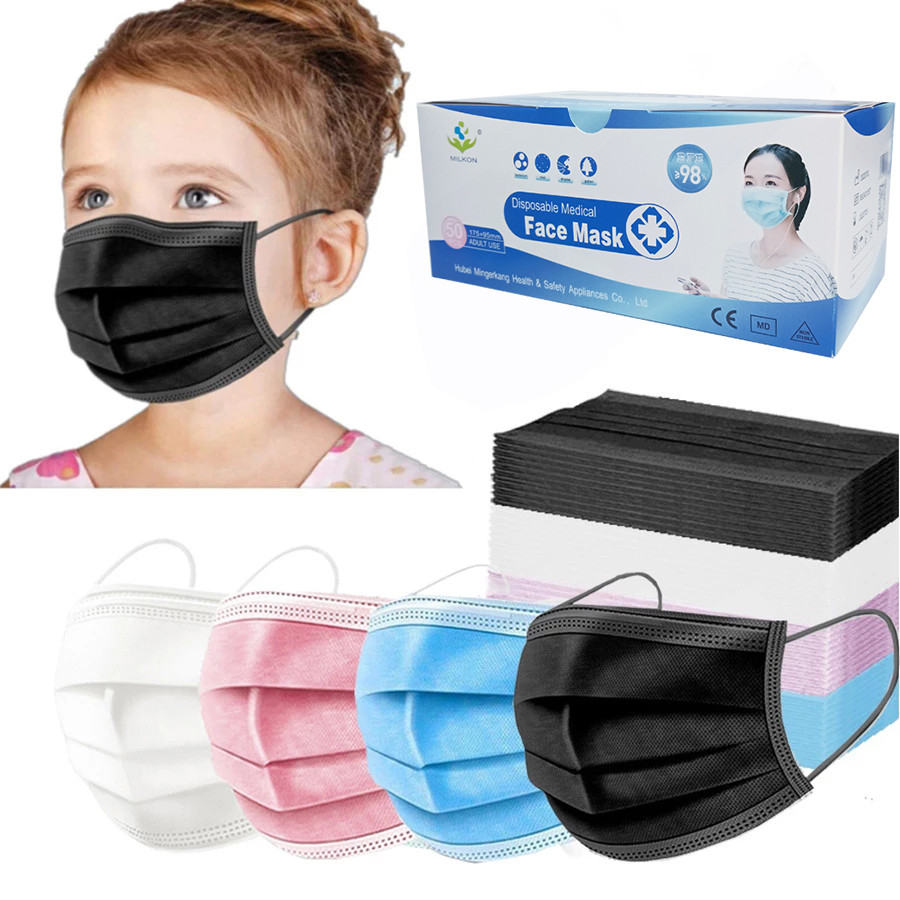 Kids Facemask Non Woven Masker 3 Ply Printed Surgical Mask Children Facemask Disposable Medical Face Mask