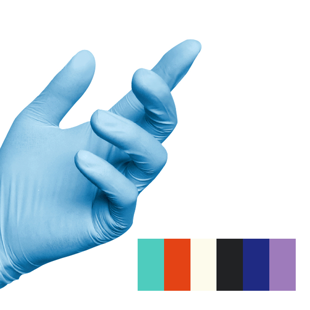 Medical Examination Powder Free Nitrile Gloves Powder Free Disposable Nitrile Gloves Manufacturers Blue Black Medical Nitrile Gl