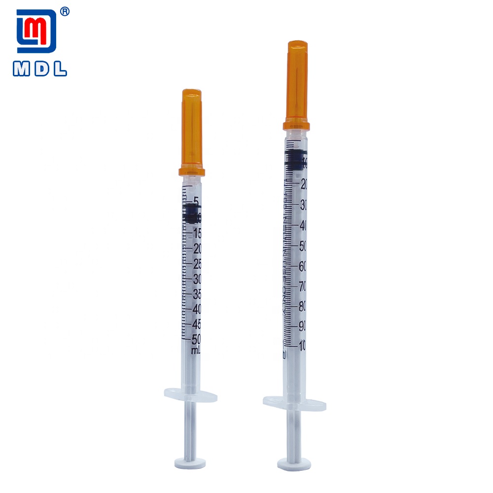 Factory Directly Plastic Safety Retractable Insulin Syringe With Ultra Fine Needle