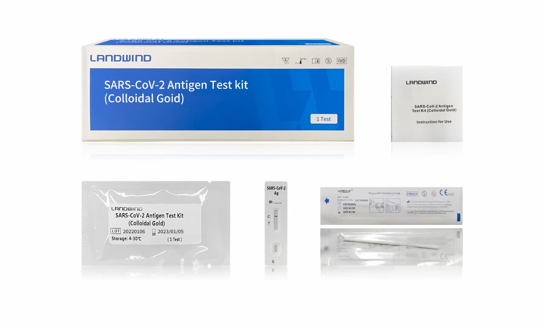 Covid-19 Rapid Test Kit Home Use H.Pylori FDA TGA CE ISO Self Testing Antigen Cassette Flowflex Acon iHealth Clungene Realy Testsealabs