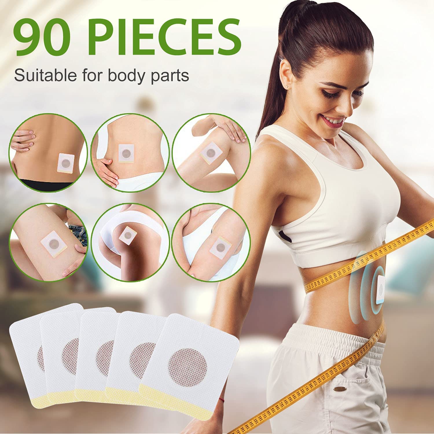 30pcs/box Magnet Slimming Patch Weight Reduce Fat Burning Lose Weight Slimming Patch Navel Sticker Belly Slim Patch