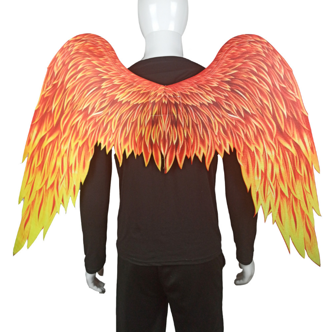 Angel Wings Non-Woven Devil Wing Carnival Mardi Gras Costume Halloween Decoration Unisex Adult Children Kids Black / White / Rainbow Color