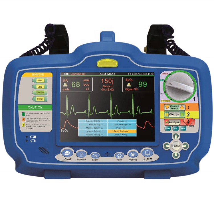 Buy Biphasic Defibrillator Monitor with SPO2 IBP Pacemaking