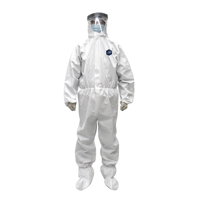 Hot Sale High Quality Chemical Hazmat Protective Suit Disposable Coverall Clothing