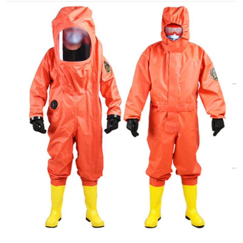 Full-sealed fire-fighting heavy-duty chemical protective clothing semi-enclosed light-duty protective clothing