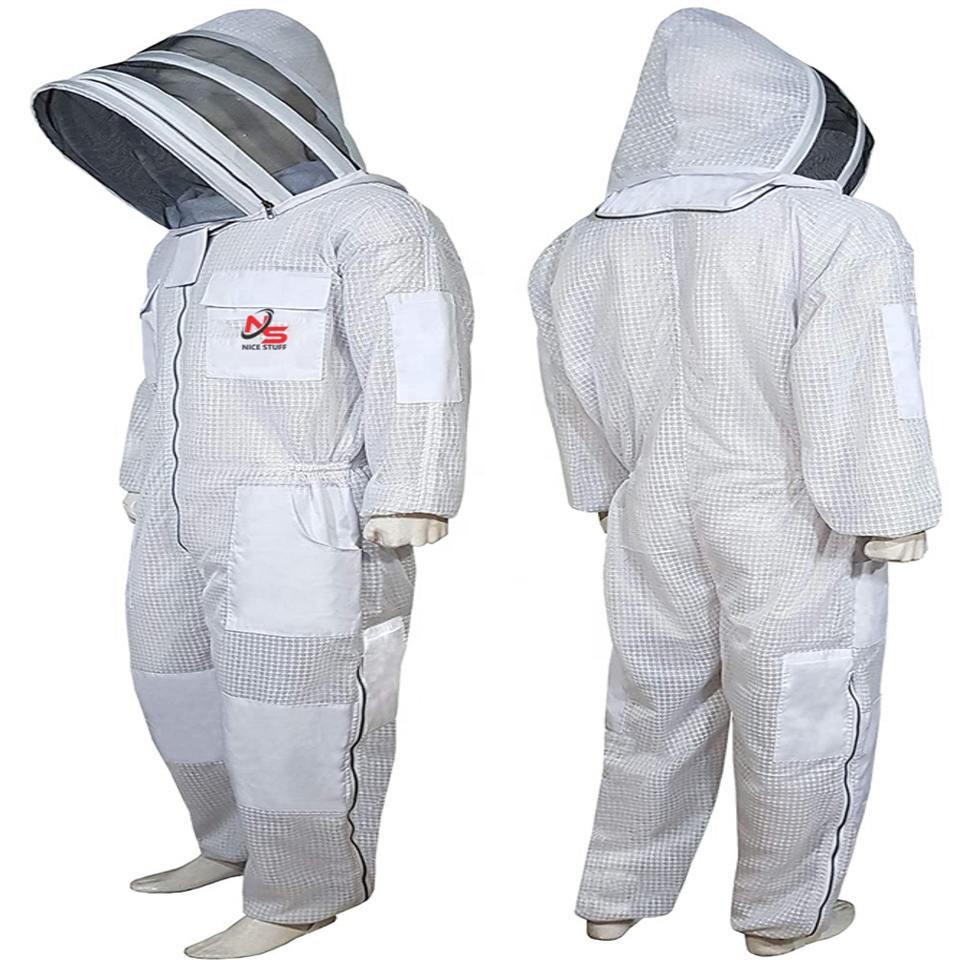 Professional Bee Suit Protective Clothing 3 Layer Mesh Beekeeper Suit