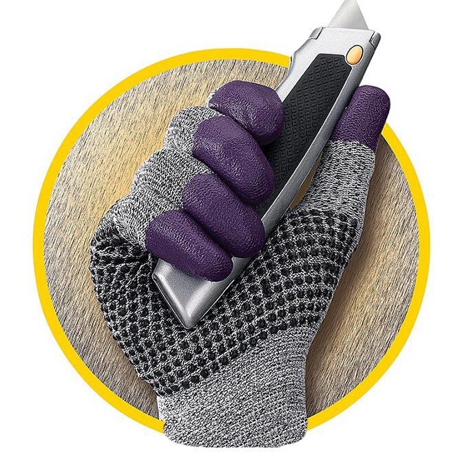 Kimberly kleenguard G60 L3 purple nitrile coated anti cutting gloves handling labor protection gloves 97431