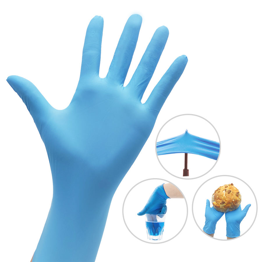 Best Quality China Manufacturer Nitrile Medical Exam Gloves Powder Free Nitrile Medical Blue Gloves Non Sterile Dental