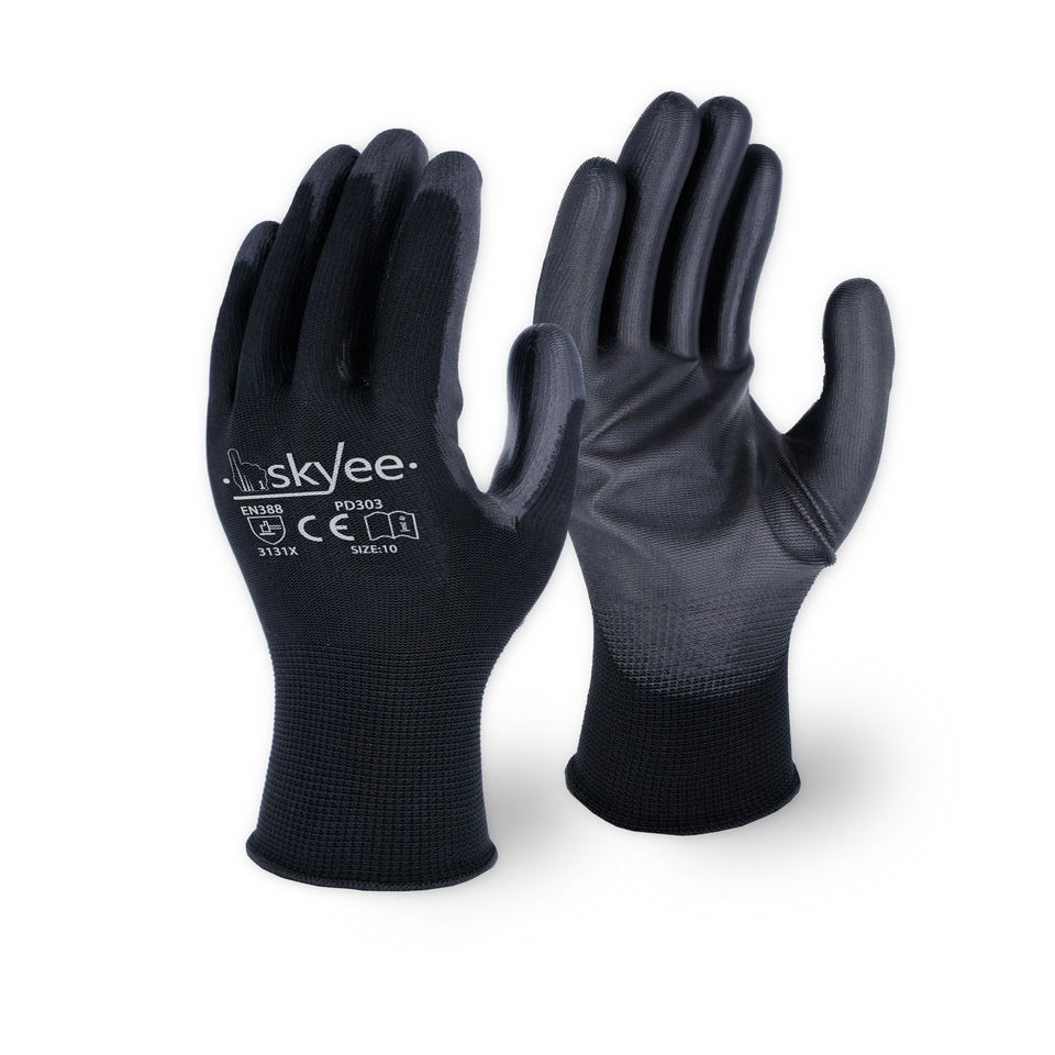 SKYEE lightweight PU coated work gloves garden and construction glove