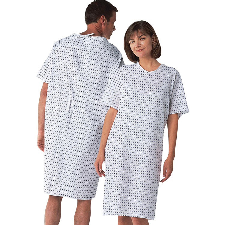 Wholesale hospital gown Patient Gowns uniform Sick clothes Fits All Sizes