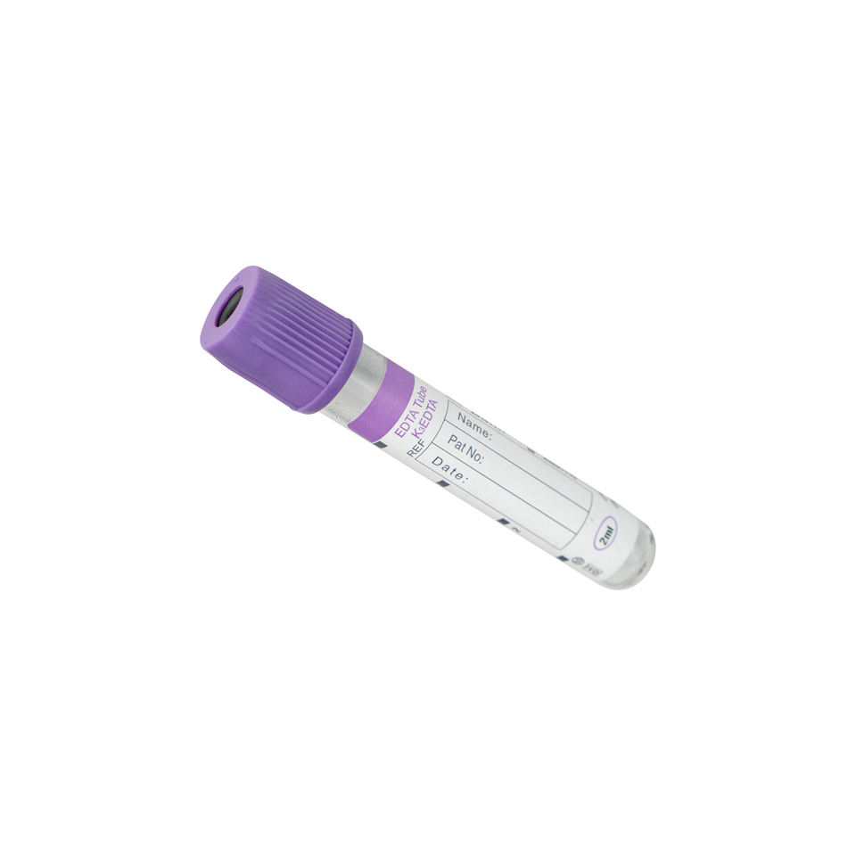 Medical Blood Collection Tube Violet CBC Test 13x75 Edta Tube
