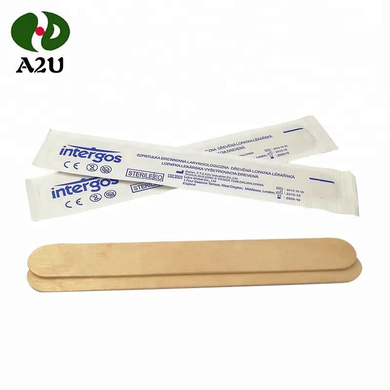 Hospital Use CE Dental Medical Wooden Sterile Tongue Depressor