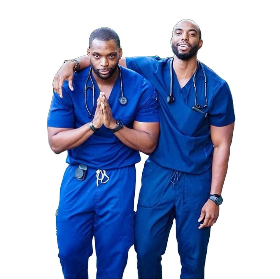 Professional Usa Style High Quality Hospital Male Staff Medical Scrubs Nurse Uniforms For Men