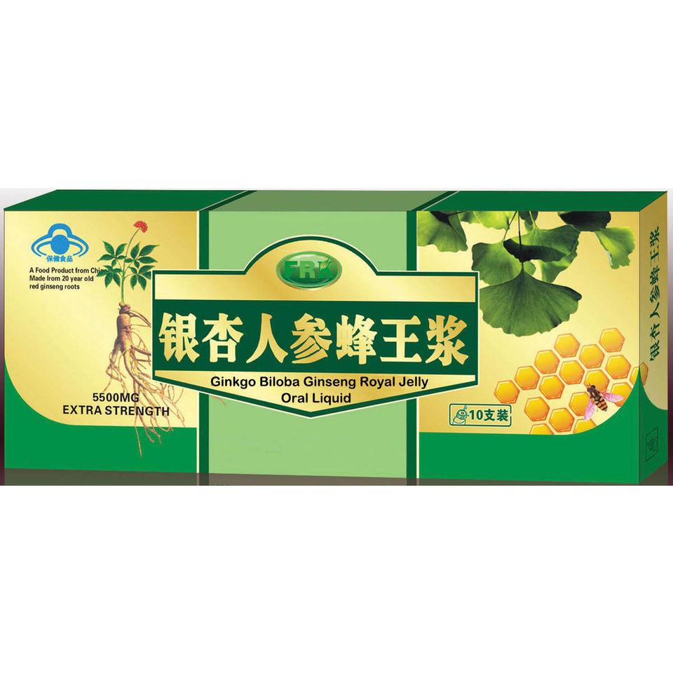 Health Drink OEM Ginkgo Biloba Ginseng Royal Jelly