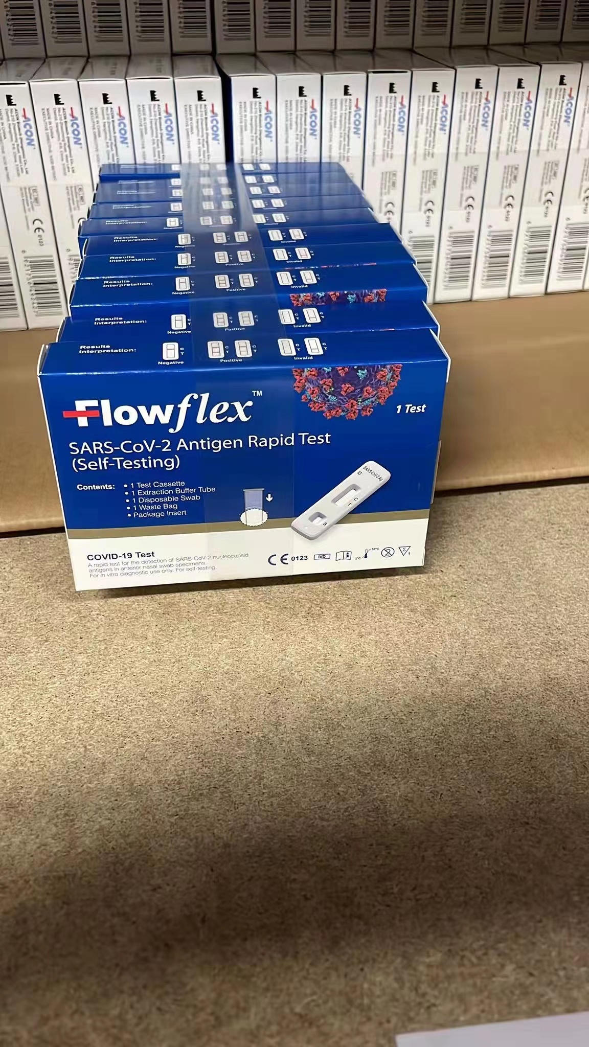 Flowflex Covid-19 Rapid Test Kit Home Use H.Pylori FDA TGA CE ISO Self Testing Antigen Cassette Acon iHealth Clungene Realy Testsealabs