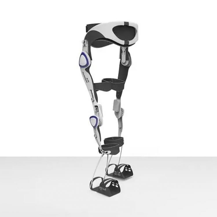 Gait training and assessment rehabilitation robot with treadmill lokomotion gait correction exoskeleton orthosis for lower limbs