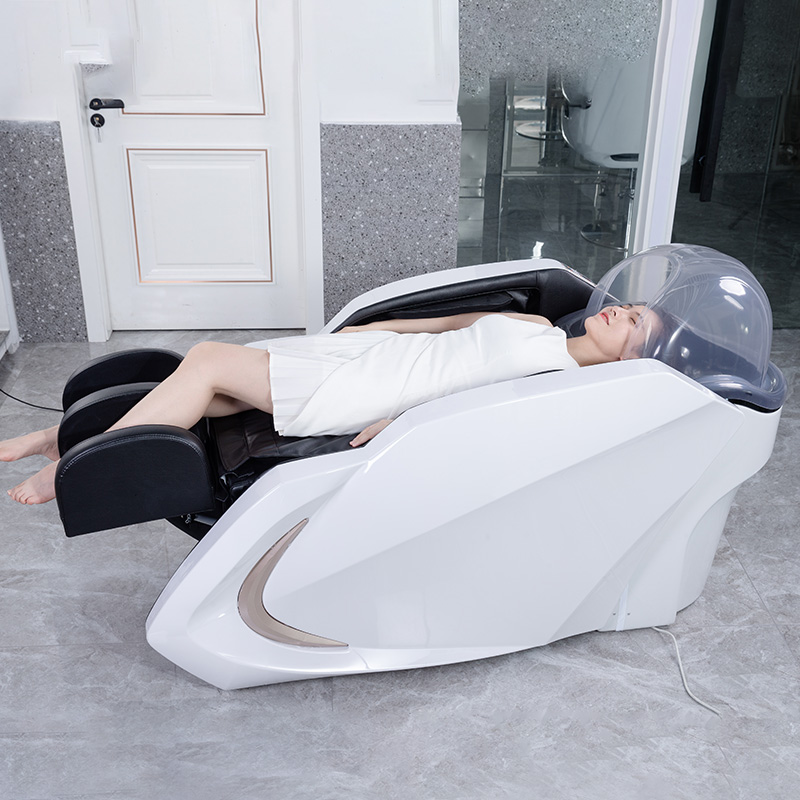Fully automatic electric massage shampoo chair water circulation system can be customized LOGO
