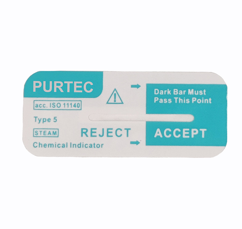 Disinfection Card Steam Autoclave Indicator Strip Type5 Class5 Chemical Indicator Sterilization Card
