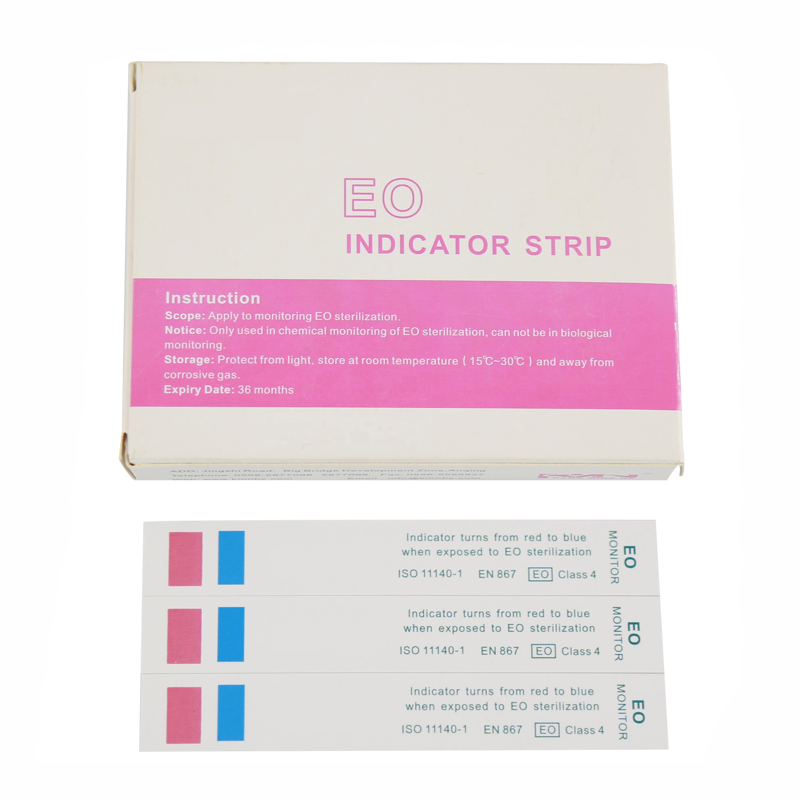 Medical disinfection supplies EO sterilization indicator strip chemical autoclave indicator paper card