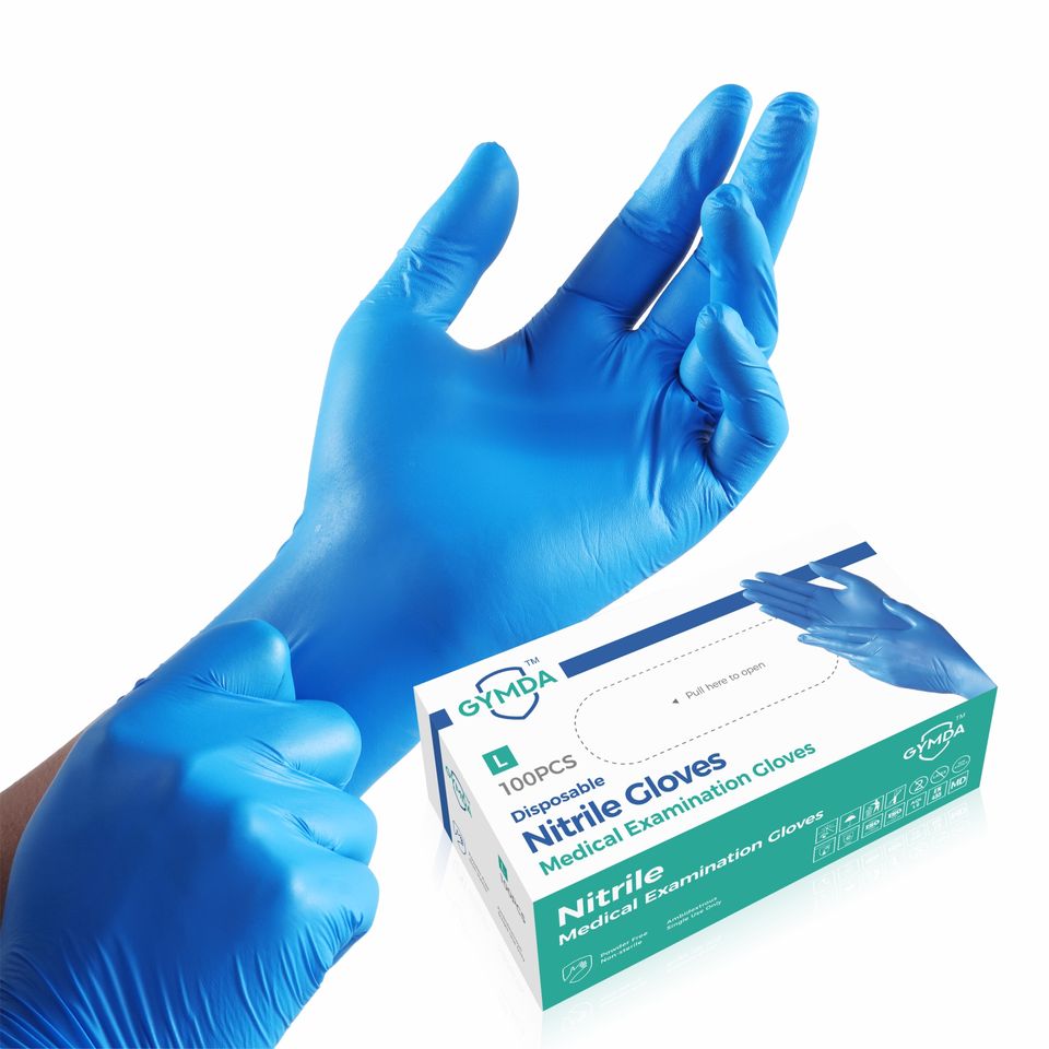 Wholesale medical gloves price cheap examination coated powder free disposable medigrip medical gloves price nitrile glove