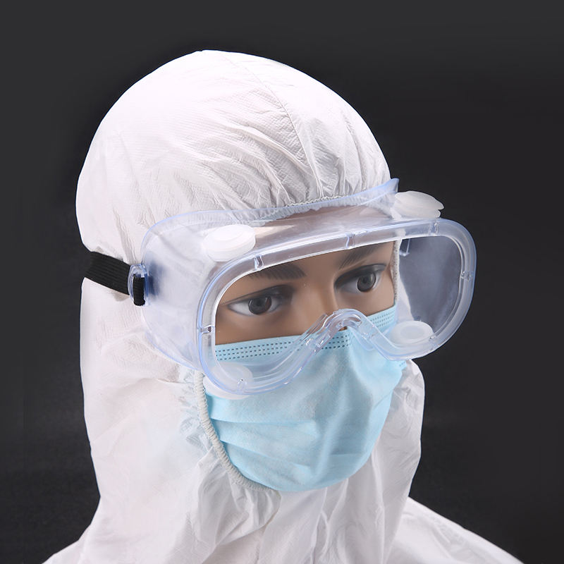 Medical eye protection direct sale CE EN166 dustproof windproof splashproof anti fog protective safety goggles ansi goggle