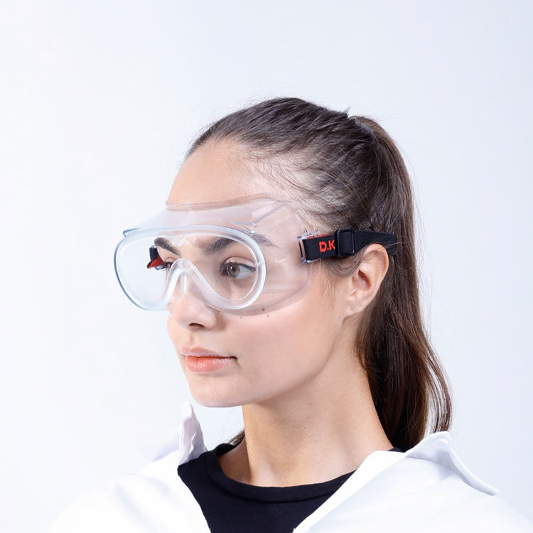 Factory Wholesale Adjustable Transparent Eye Protection Glasses Anti Fog Medical Safety Eyewear Goggles