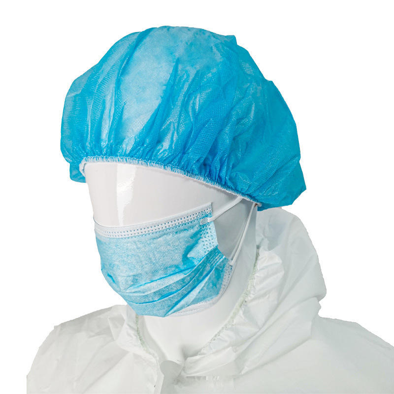 Medical Cap Disposable Non Woven clip hair cover cap pp surgical surgeon cap