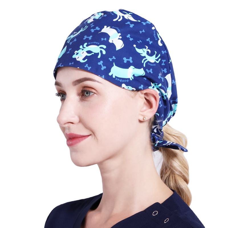 Medical Hat Ponytail Tenth Doctor Womens Scrub Nurse Hat Surgery Cap Medical Hat Wholesale Scrubs Caps With Sweat Bands