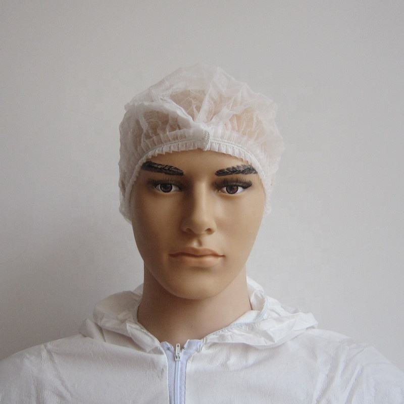 Blue pink non woven PP SMS surgeon nursing caps elastic disposable medical surgical cap for hospital
