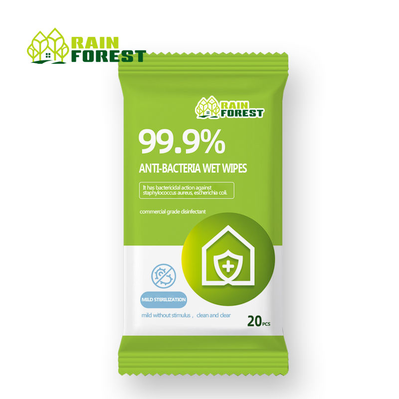 Factory custom Antibacterial Wet Tissue Biodegradable Disinfectant Wipes Flushable Wet Wipes