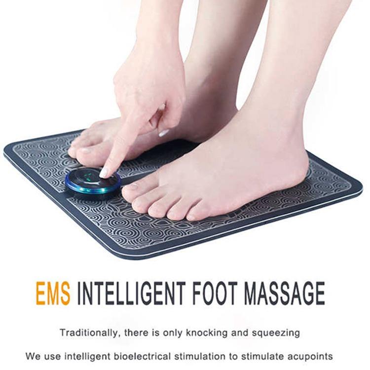 Hot Products TENS Massage Pad Feet Muscle Stimulator Massage Mat Electric Vibrating EMS Foot Massager